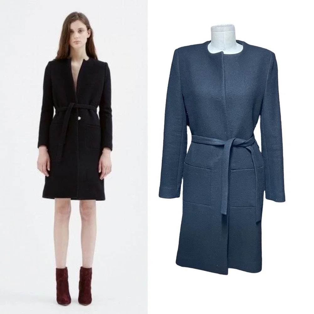 IRO Kila Coat Jacket Black‎ Wool Blend Size 38 / US 6